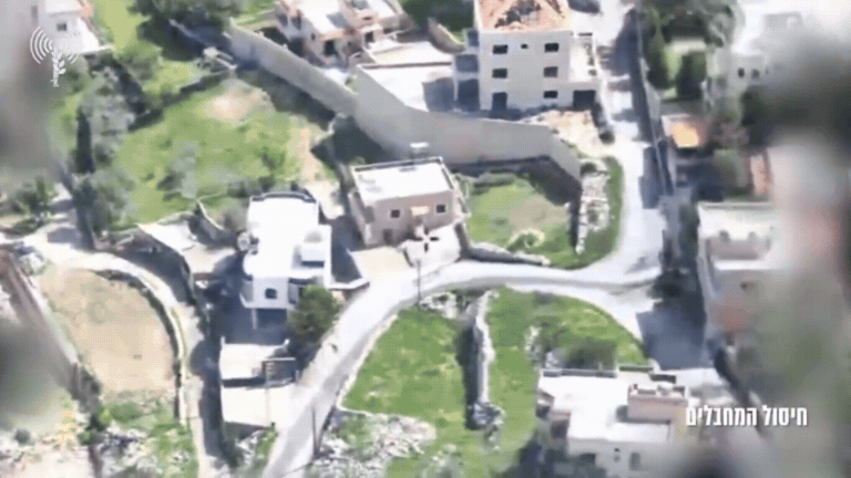צפו: מחבלי חיזבאללה מחפשים מקום מסתור במבנה - ונקברים תחתיו
