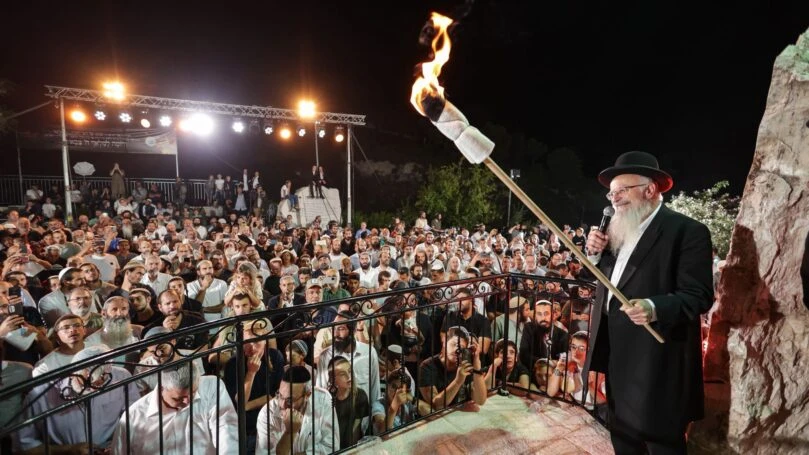 בצל המלחמה: המונים הגיעו להילולת רבי יהודה בר אילעי בצפת