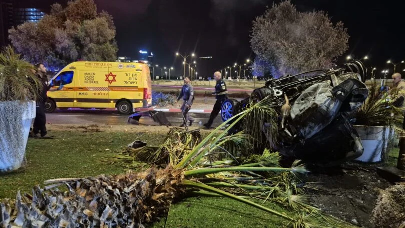 שני הרוגים וצעיר במצב קשה בתאונה קטלנית בראשון לציון