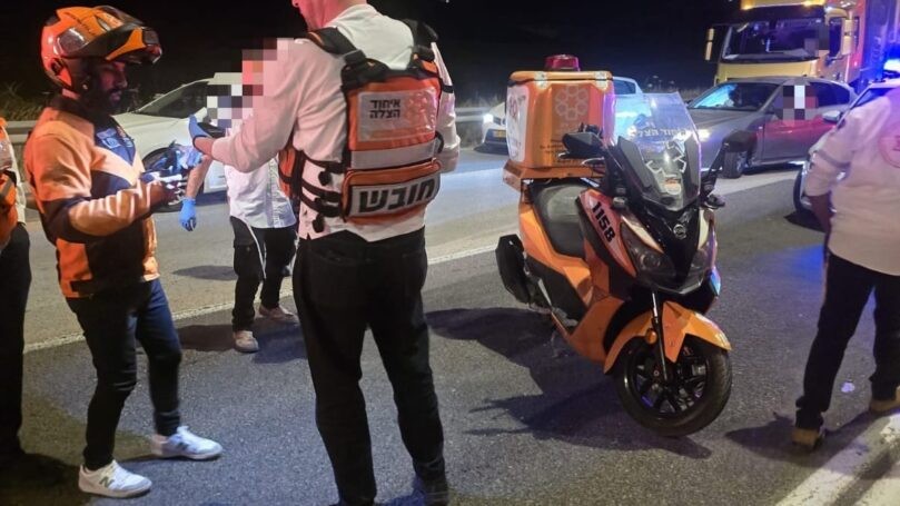 רוכב אופנוע נפצע באורח בינוני עד קשה סמוך לבית חורון