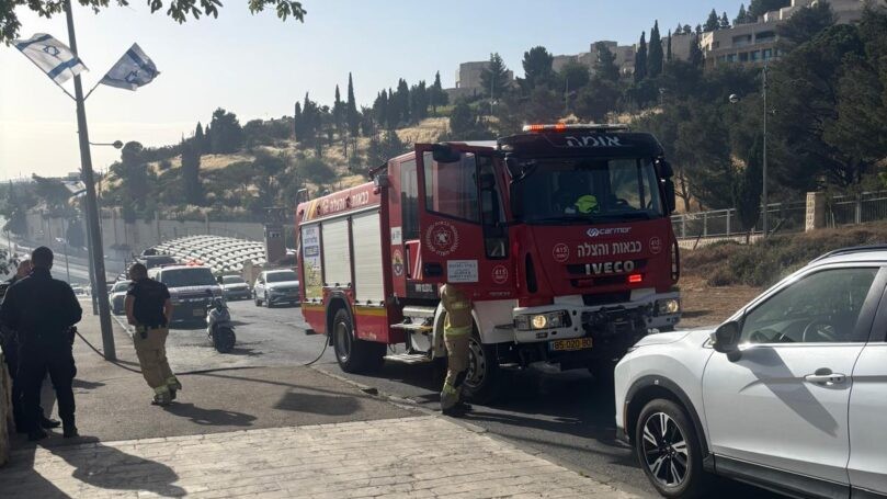 שריפה גדולה פרצה בבירה - במקביל לחגיגות יום ירושלים