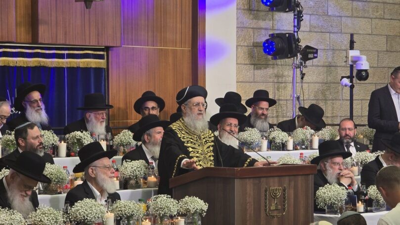 "הכותל לא שייך לבג"ץ": הראשל"צ בנאום חריף בעצרת יום ירושלים