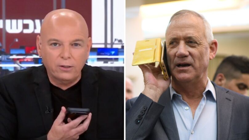 בשידור חי: בועז גולן התקשר לגנץ ושאל אותו אם ישב עם הערבים