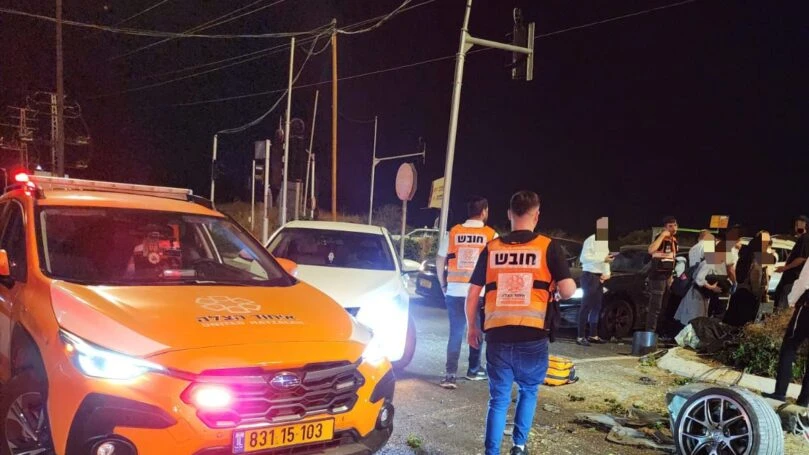 תאונה קשה בכביש 40: ארבעה נפגעים סמוך לרחלים