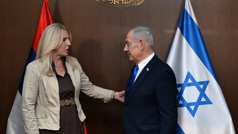 נתניהו נפגש עם חברת נשיאות בוסניה והרצגובינה בירושלים