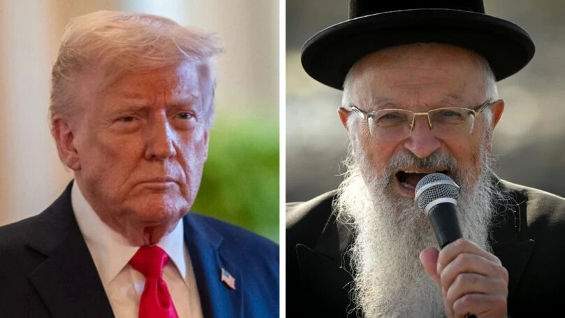 הרב שמואל אליהו לטראמפ: "עם ישראל שרד 2,000 שנה בלעדיך"