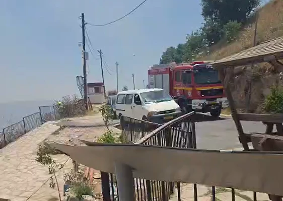 חשד להצתה: שריפה פרצה סמוך למוצב צבאי בשומרון | תיעוד