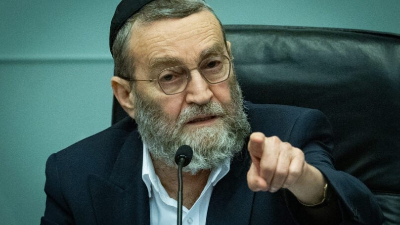 גפני תוקף את הציונות הדתית: "אנחנו מתייחסים אליה כמו למפלגה חילונית"