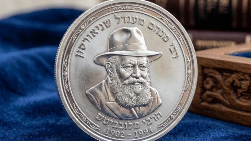 לראשונה: הונפק מטבע רשמי הנושא את דמותו של הרבי מלובביץ׳