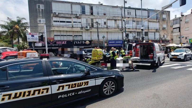 הולך רגל כבן 80 נדרס למוות בהוד השרון