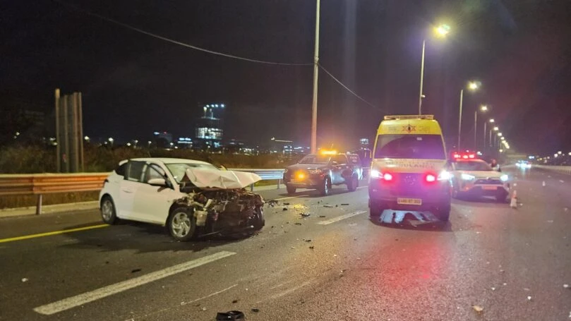 תאונה קטלנית באיילון: בן 19 נהרג, 3 נוספים במצב בינוני וקשה