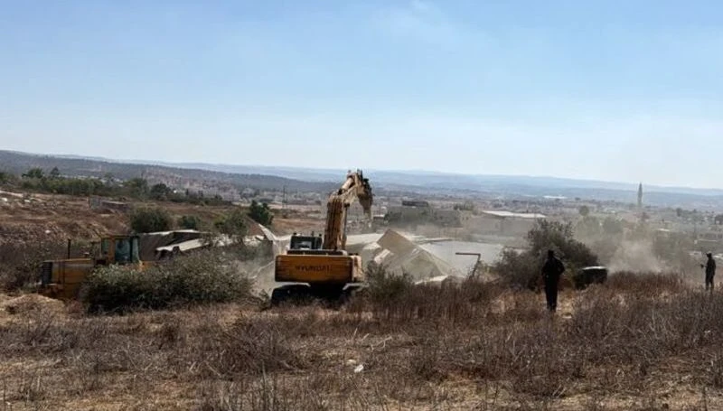 מבצע אכיפה בלקיה. צילום: רשות מקרקעי ישראל