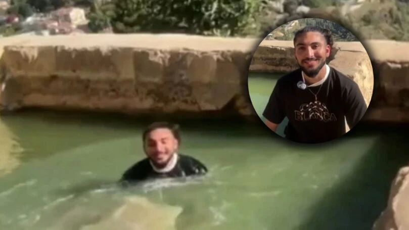 קפץ למים בשידור: הבלוגר חשף את המעיינות הכי שווים בירושלים