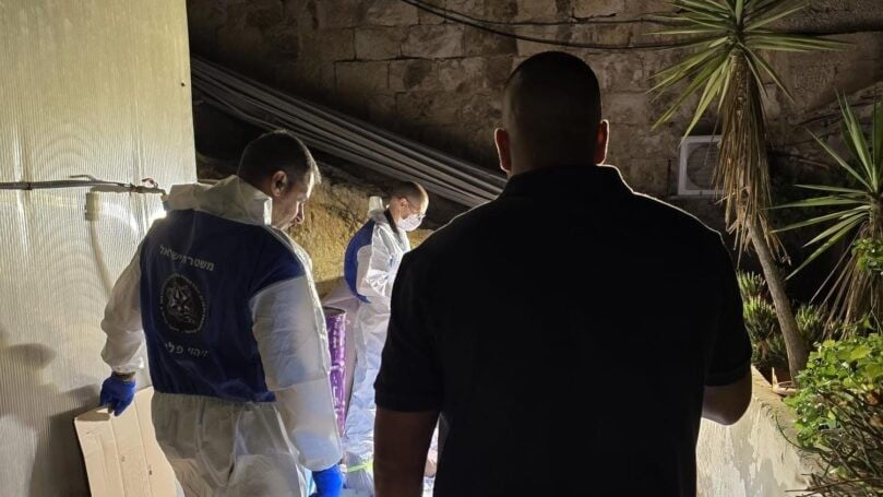 הזירה שבה אותרה הגופה | צילום: דוברות המשטרה