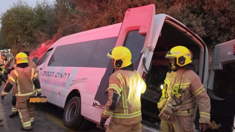 תאונה בכביש 353 | צילום: כבאות והצלה