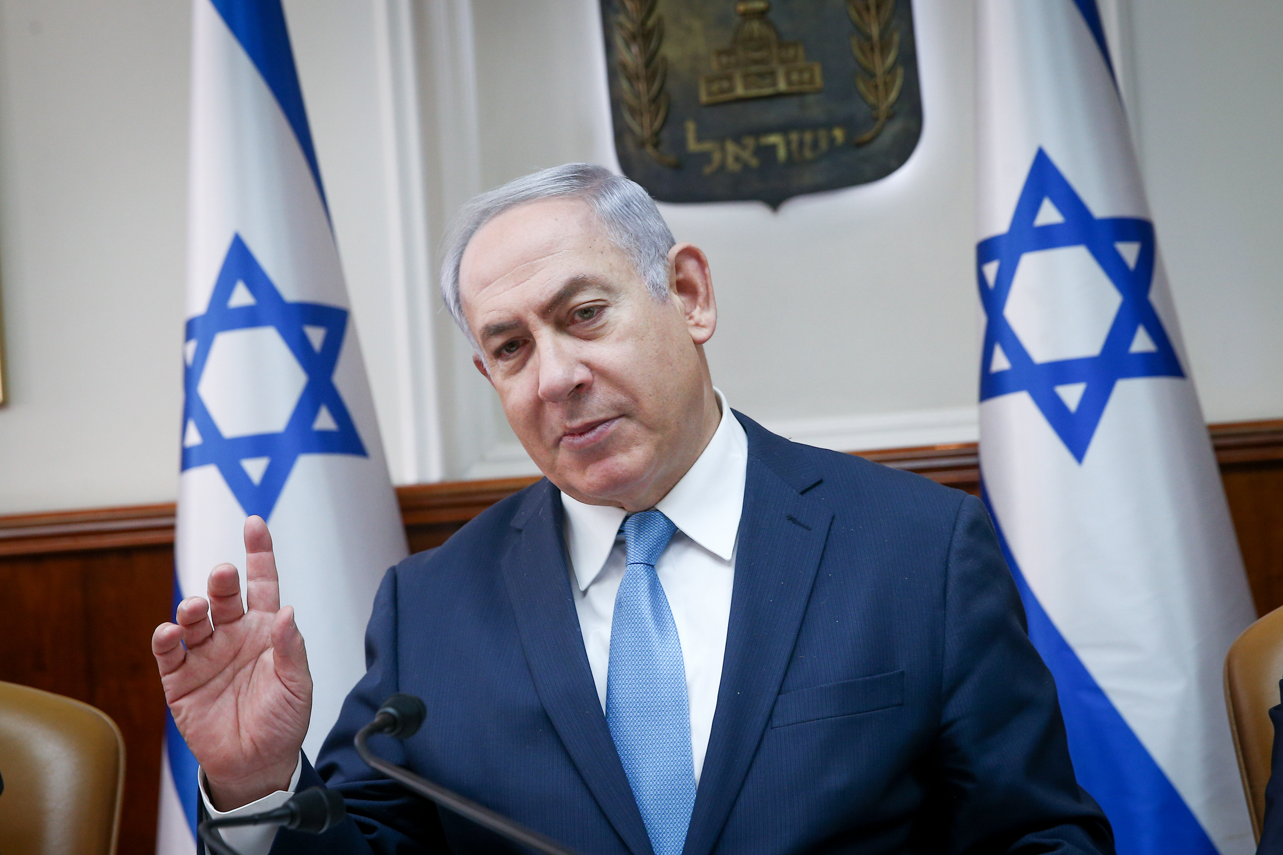 ראש הממשלה בנימין נתניהו היום בישיבת הממשלה. צילום: פלאש 90 