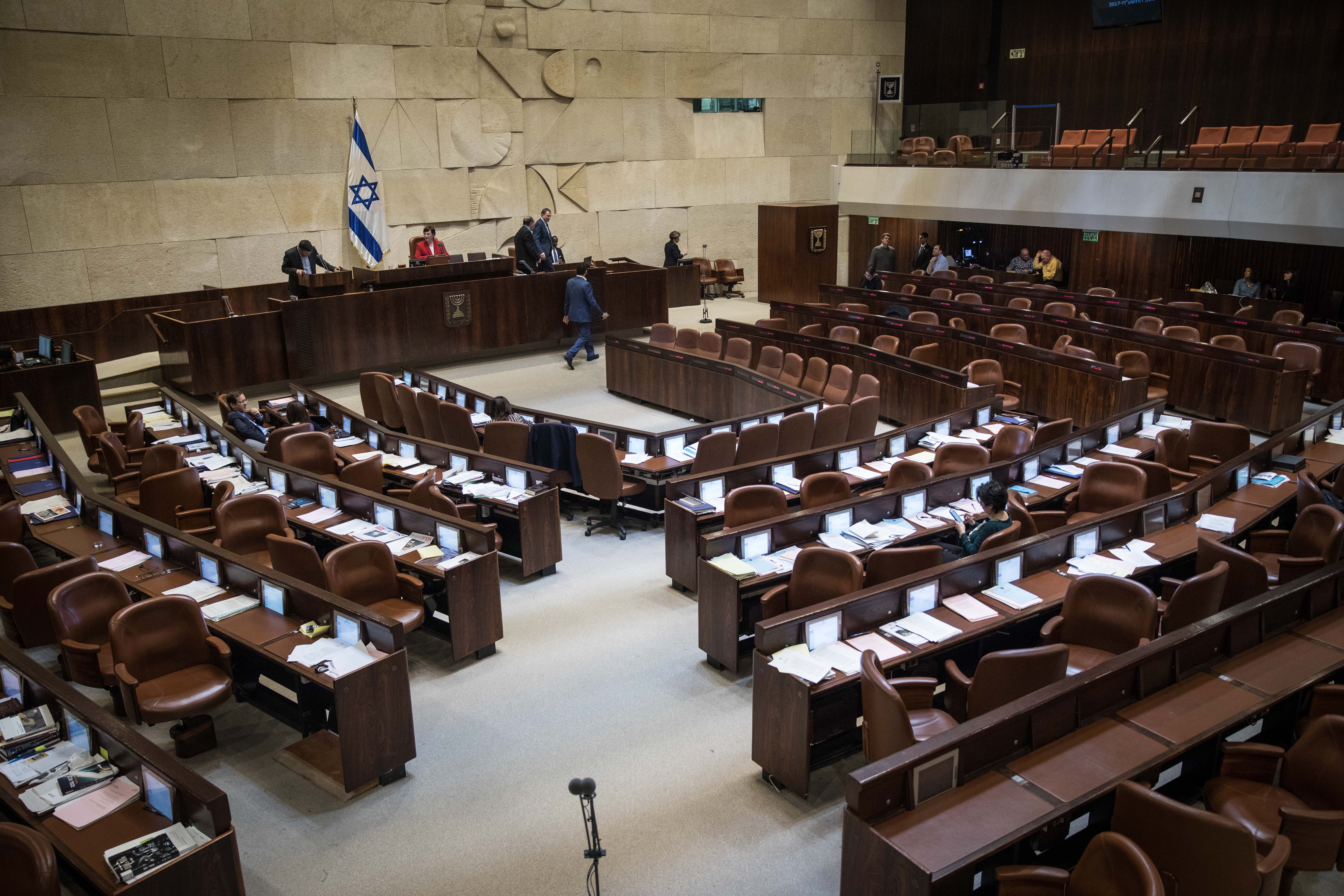 מליאת הכנסת ב- 2017. צילום: פלאש 90