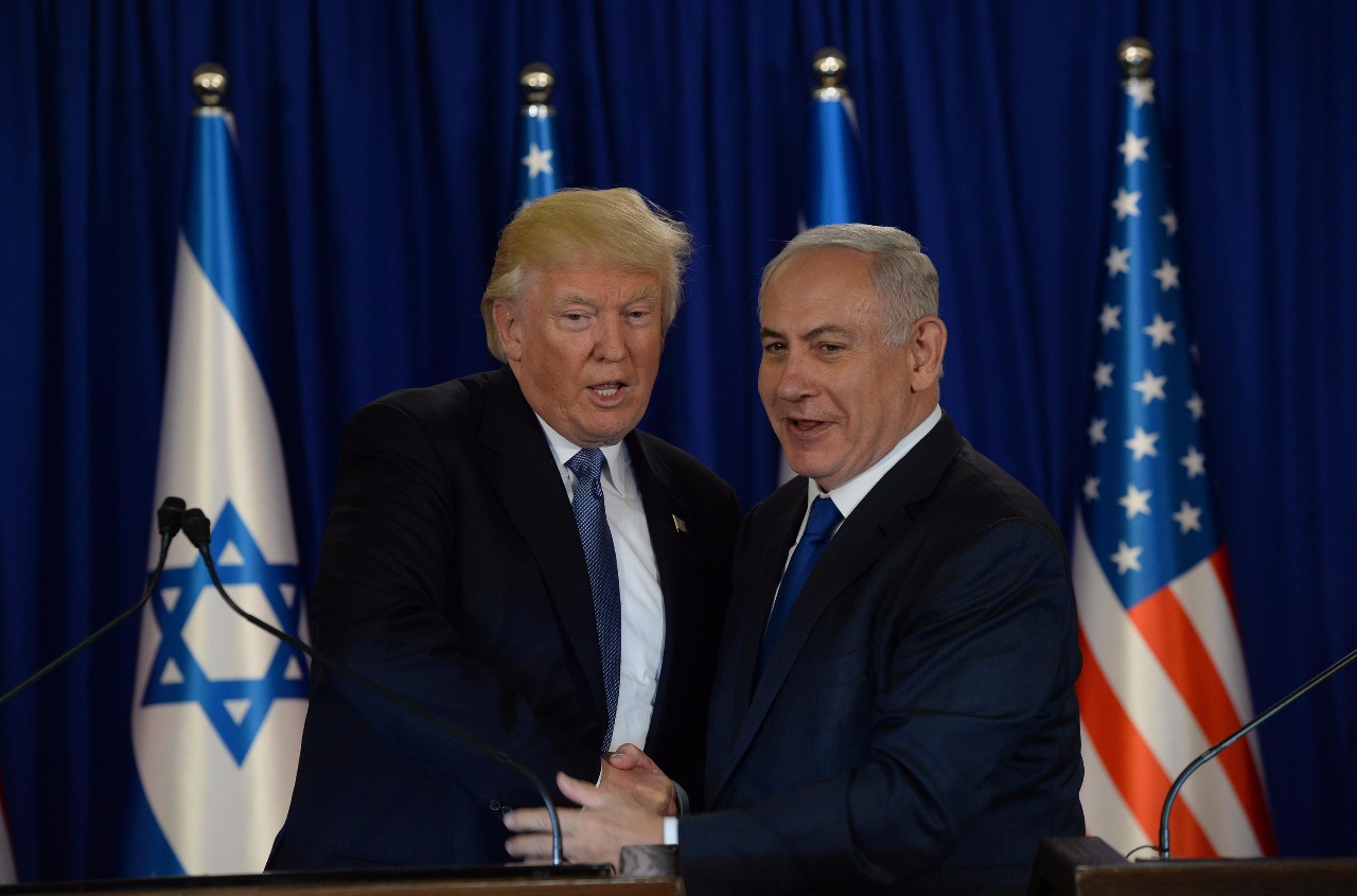 הנשיא טראמפ ורה"מ נתניהו. צילום: חיים צח/לע"מ