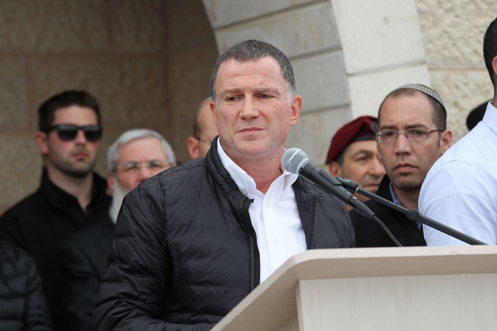 יו"ר הכנסת יולי אדלשטיין סופד. צילום הלל מאיר, TPS