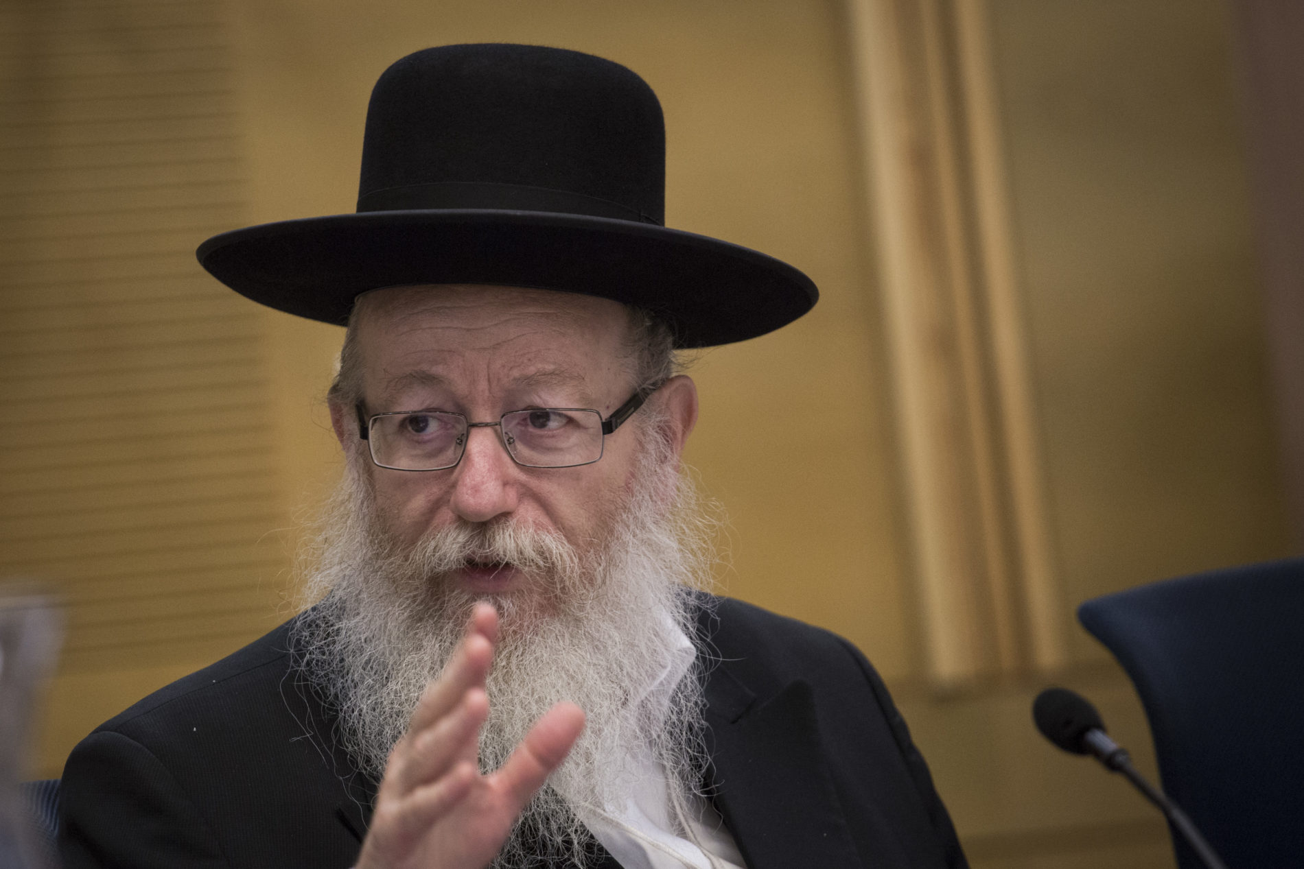 חביב על הציבור הערבי. שר הבריאות יעקב ליצמן. צילום: הדס פרוש, פלאש 90