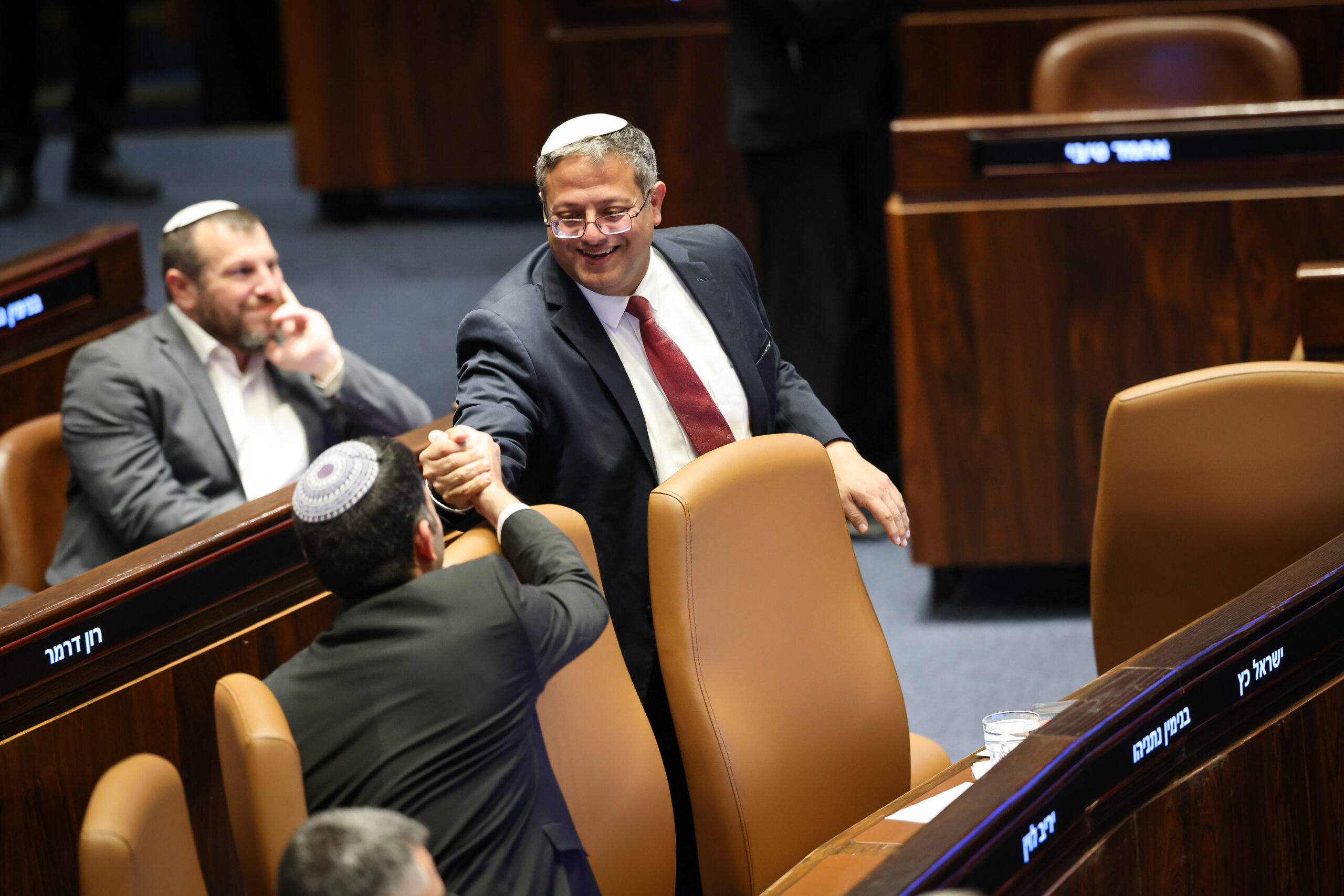 איתמר בן גביר ושלמה קרעי | צילום: נועם מושקוביץ, דוברות הכנסת