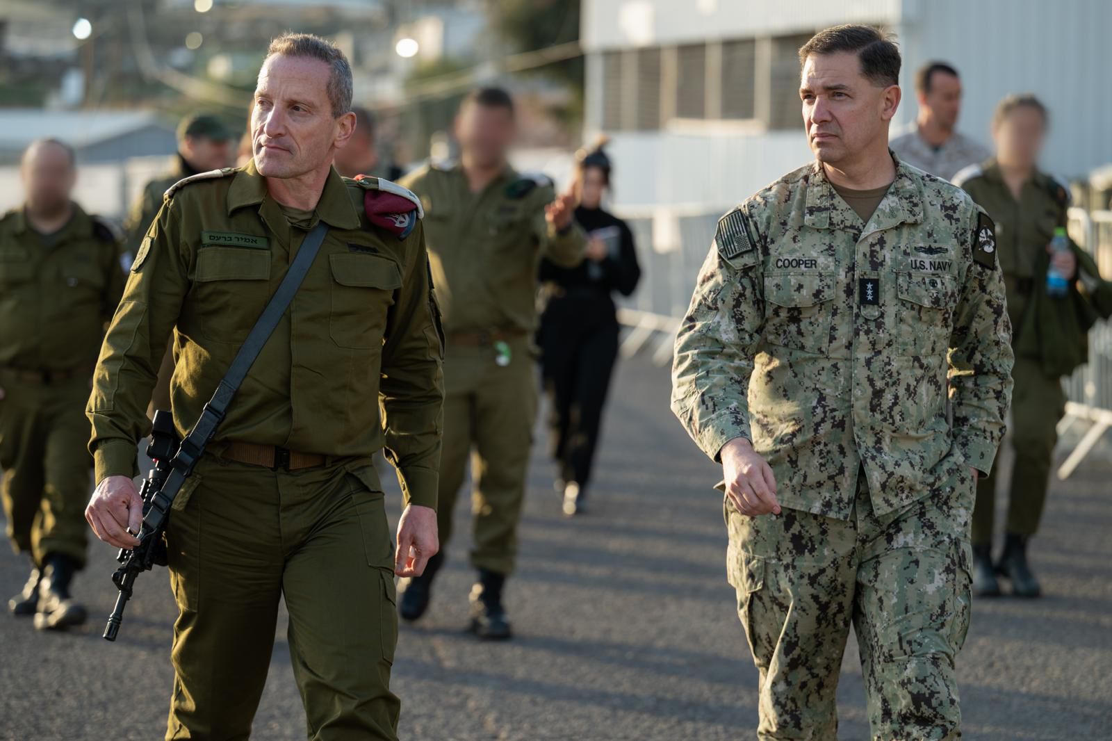 סגן הרמטכ"ל אלוף אמיר ברעם וסגן מפקד הסנטקום בראד קופר
