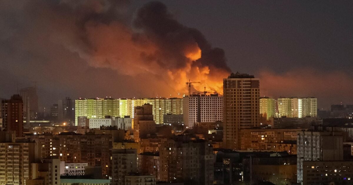 Photo: C14 Russie : Attaque massive de drones ukrainiens et riposte de Moscou