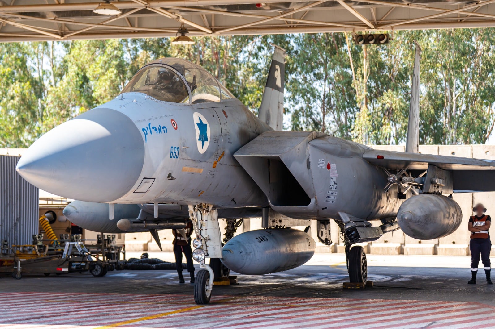 מטוסי חיל האוויר רגע לפני ההמראה לתקיפה באיראן |