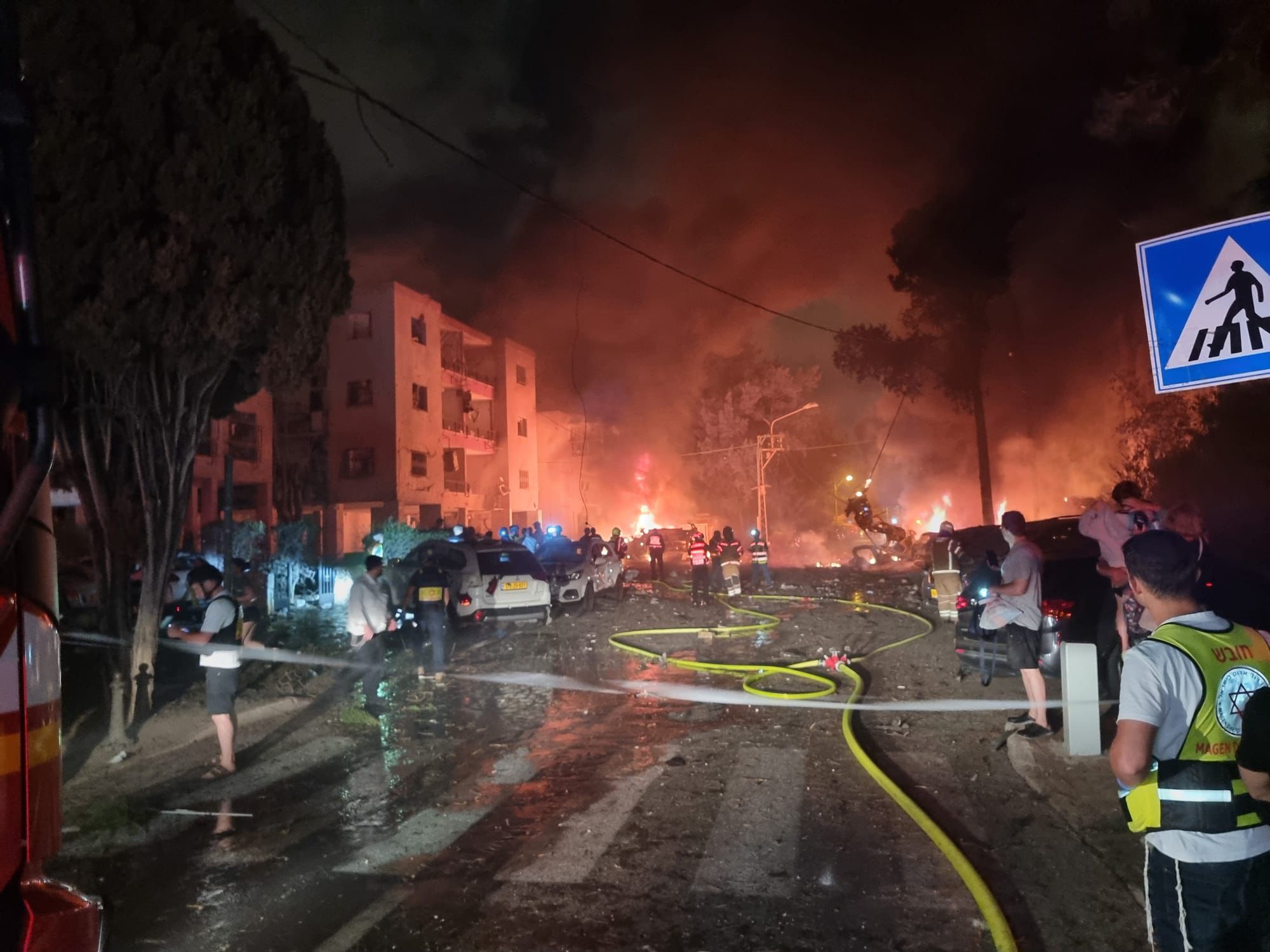 זירת הנפילה בחיפה | קרדיט: איחוד הצלה