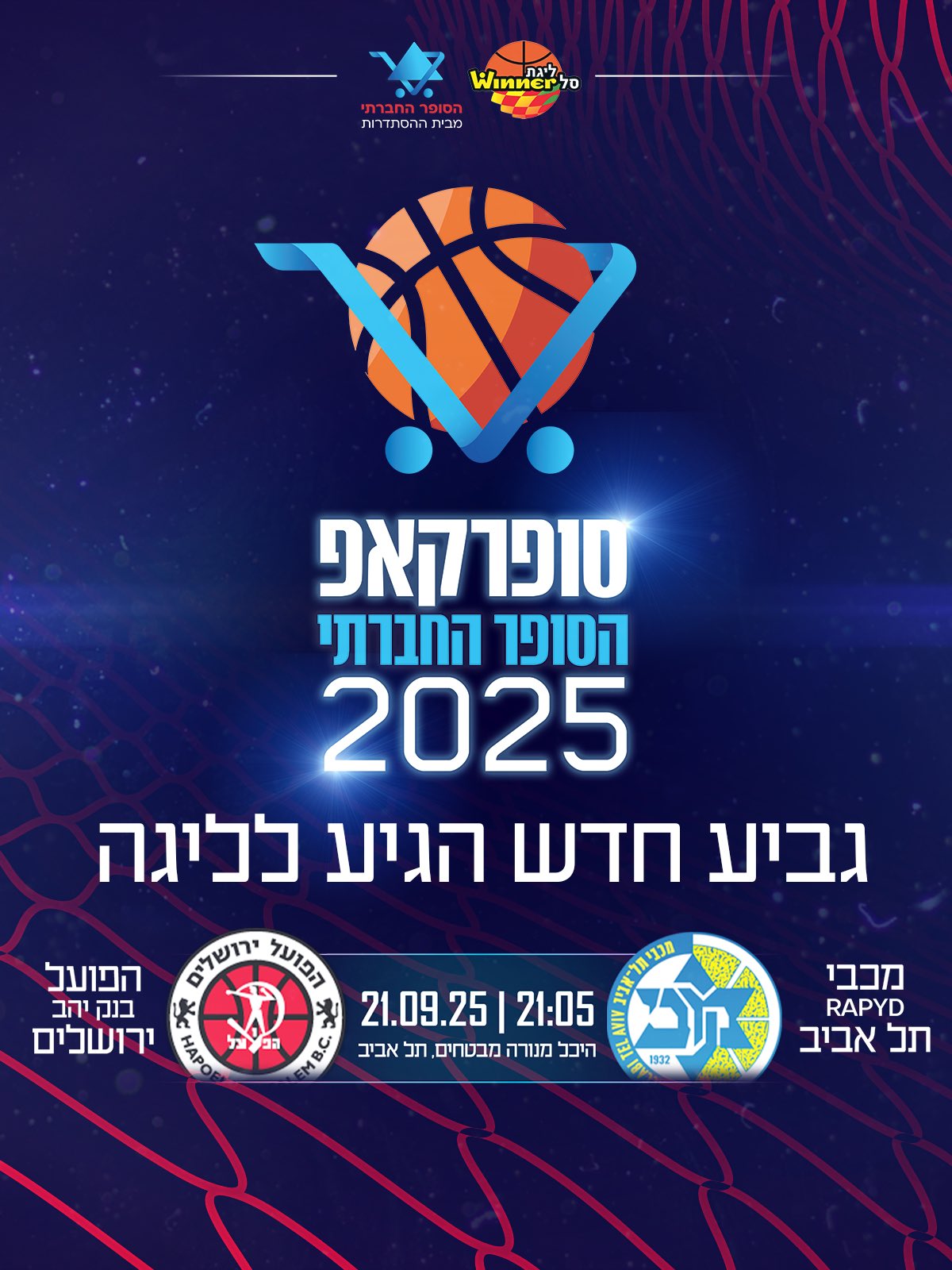 קרב ענקיות על תואר חדש: הסופרקאפ של ליגת ווינר סל