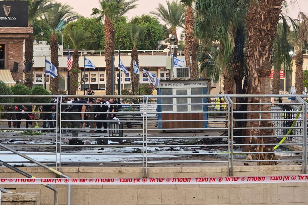 זירת הפגיעה באילת