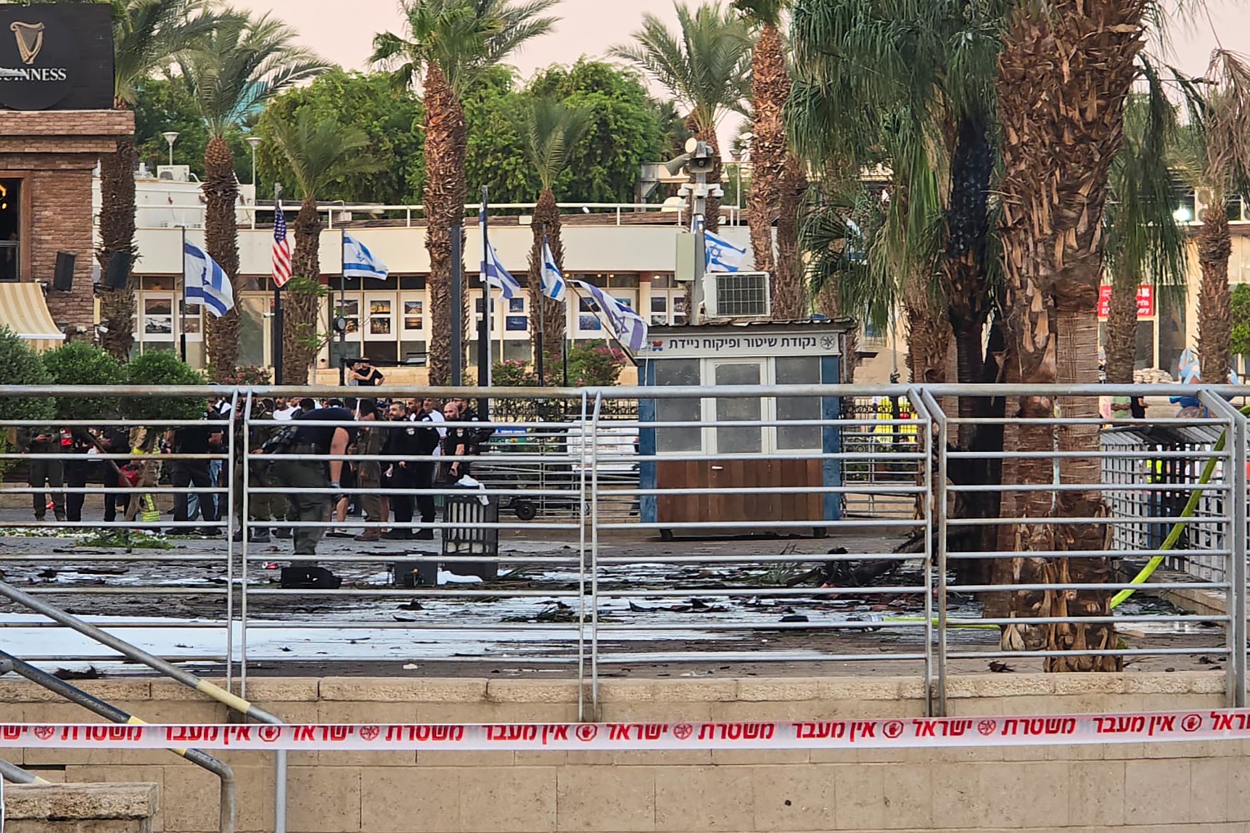 זירת הפגיעה באילת