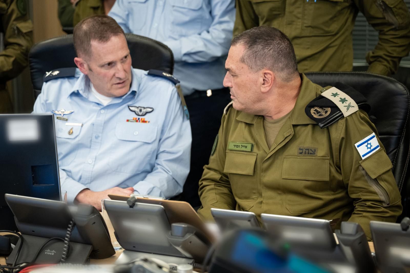 הרמטכ"ל בבור חיל האוויר בזמן התקיפה בדוחא, קטאר | צילום: דובר צה"ל