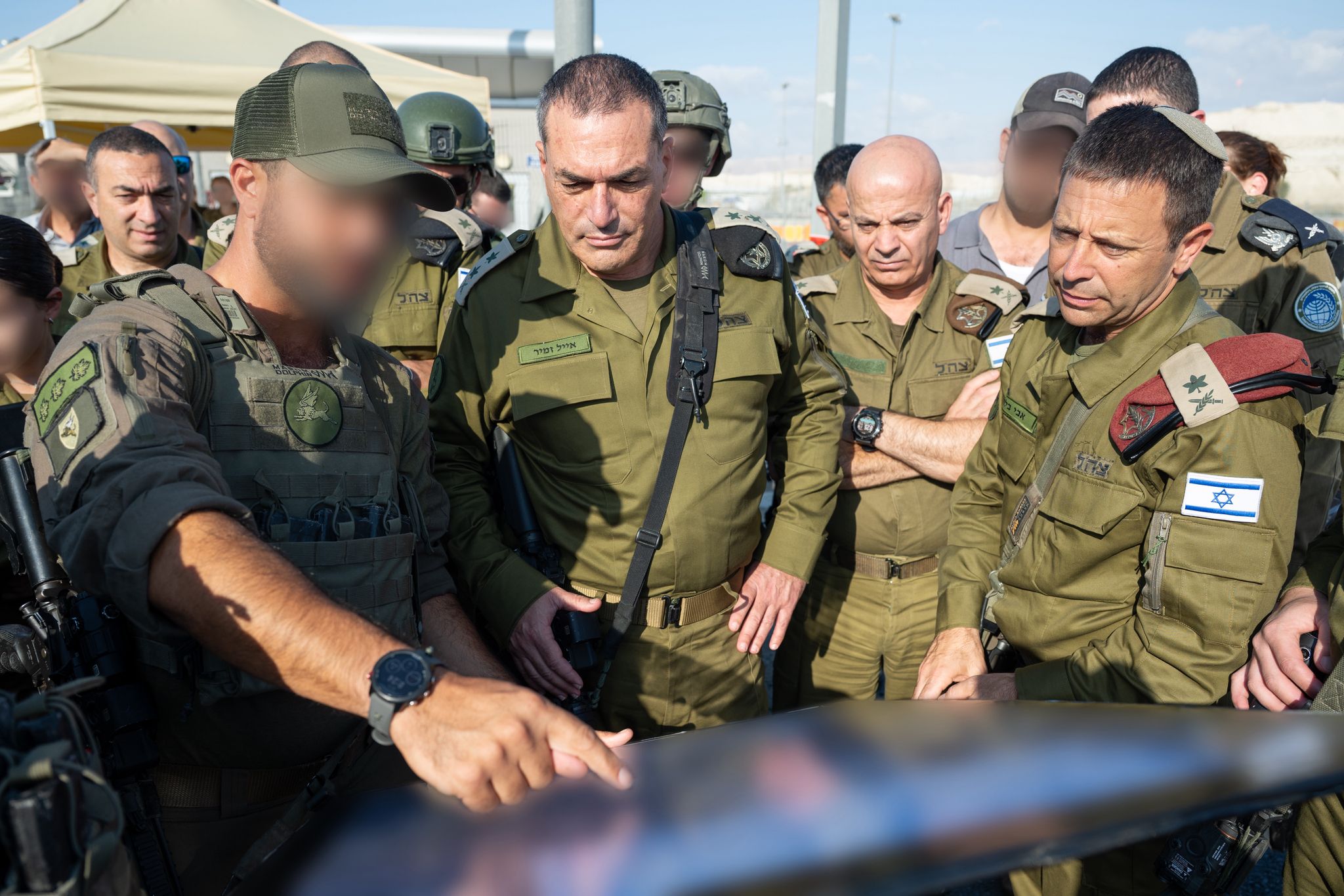 הרמטכ"ל בזירת הפיגוע הקטלני במעבר אלנבי