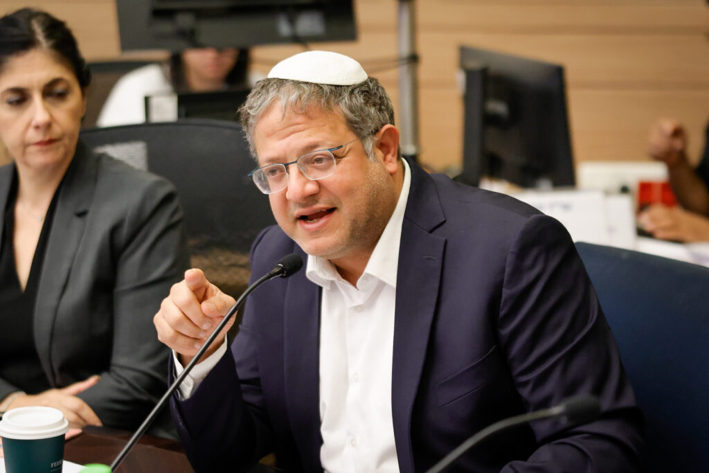 רוצה להשלים את המשימה בעזה. השר בן גביר |