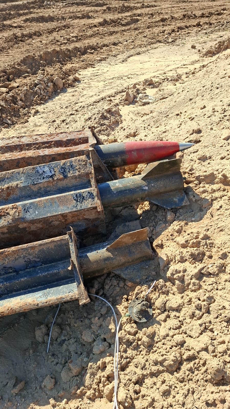 בזמן הפסקת האש: משגרי רקטות מוכנים לירי אותרו בצפון הרצועה | צילום: דובר צה"ל