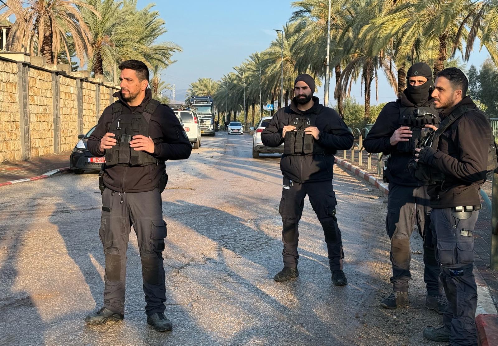 כוחות המשטרה בטובא | צילום: דוברות המשטרה