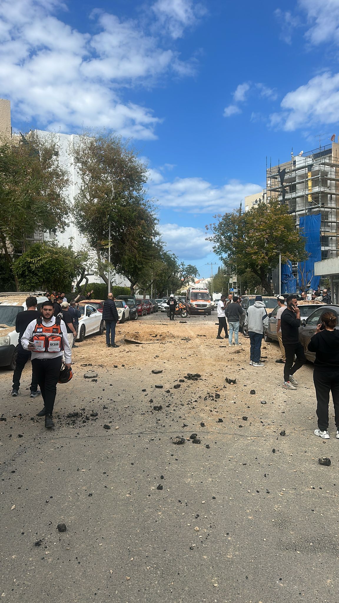 אחת מזירות הנפילה במרכז הארץ | צילום: איחוד הצלה