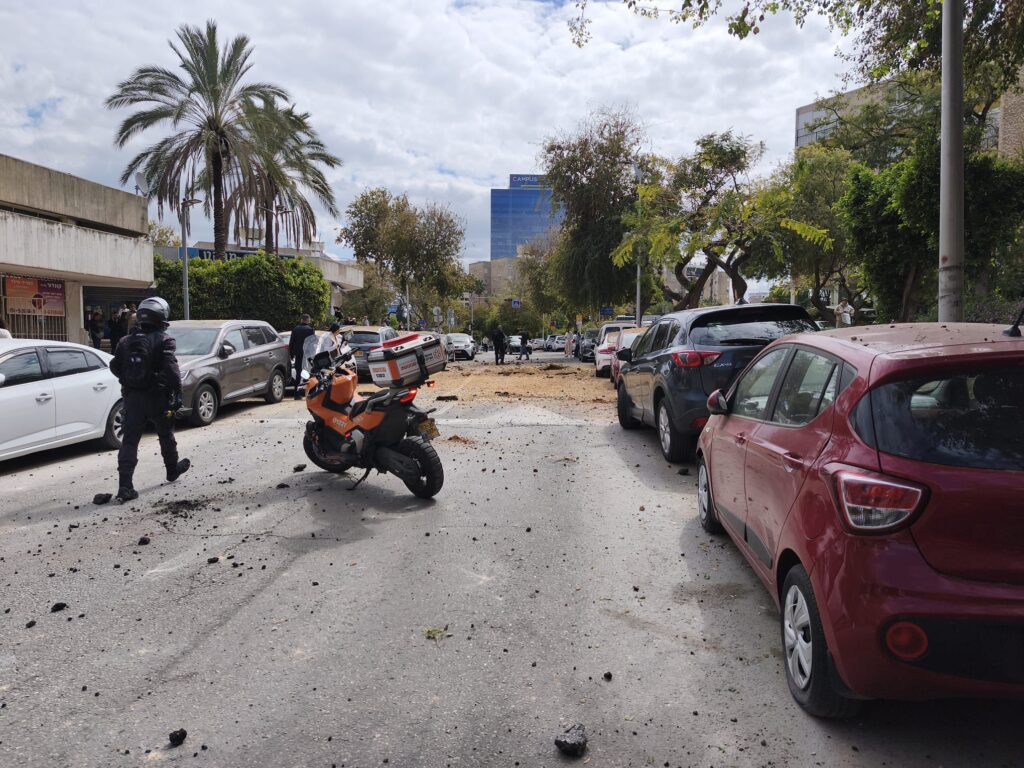 אחת מזירות הנפילה במרכז הארץ | צילום: איחוד הצלה