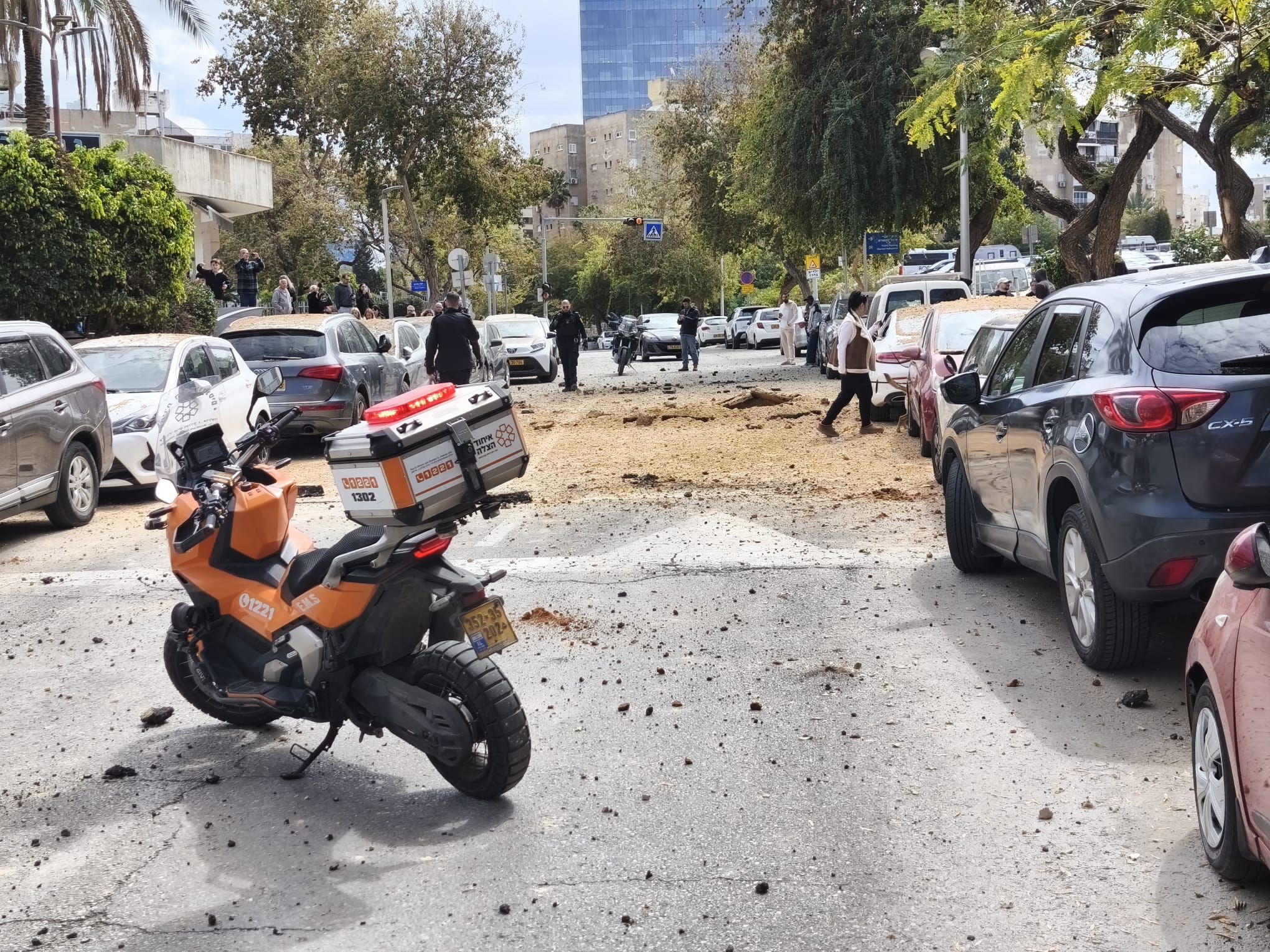 אחת מזירות הנפילה במרכז הארץ | צילום: איחוד הצלה
