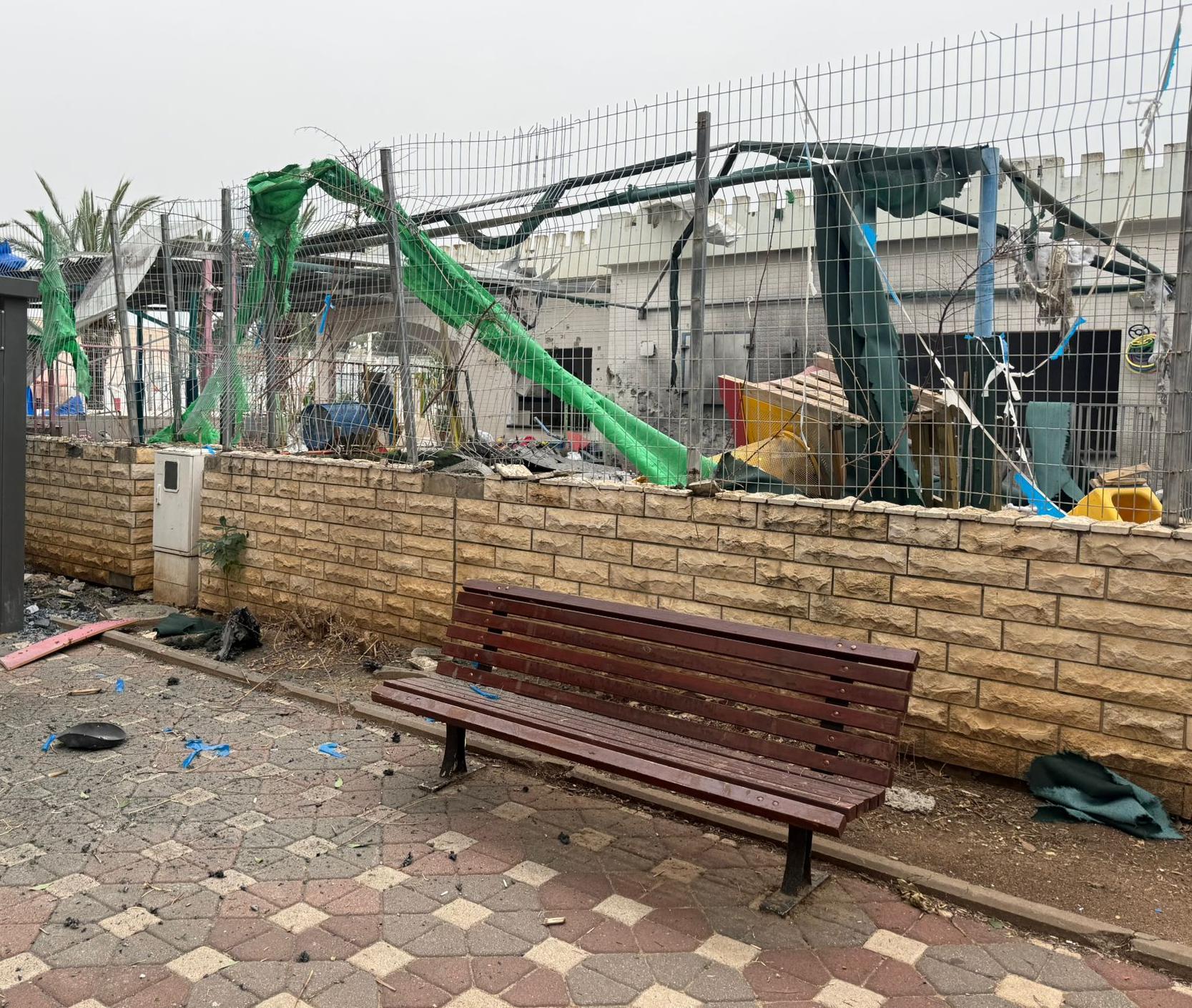 ירי לעבר הצפון, זירת נפילה | צילום: המשטרה